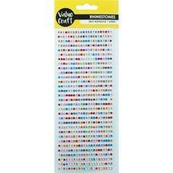 AussieSuperStore Art & Craft Essentials Rhinestones Multicolour Rhinestones Stickers Multicolour | Craft Party Embellishment Decoration 9331468039112 VCRST001